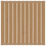 vidaXL Repose-pied de jardin et coussin Marron miel Bois de pin massif