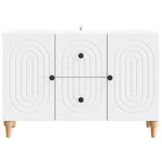 vidaXL Meuble TV avec tiroir Blanc 89 x 34 5 x 60 cm Bois d'ingénierie