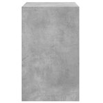 vidaXL Armoire à chaussures gris béton 60x42x69 cm bois d'ingénierie