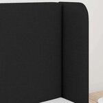 vidaXL Tête de lit avec tête de lit Noir 40 5 x 4 x 40 5 cm tissu