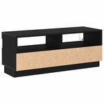 vidaXL Meuble TV Chêne noir 100 x 35 x 40 cm Bois d'ingénierie