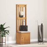vidaXL Portemanteau SANDNES 45x40x159 5 cm bois massif pin