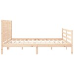 vidaXL Cadre de lit sans matelas 200x200 cm bois massif