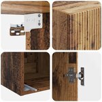 vidaXL Armoire Murale Bois ancien 33 x 34 5 x 90 cm Bois d'ingénierie