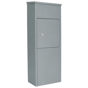 Profirst mail pm 1100 boîte à colis grise avec verrouillage cylindrique