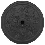 vidaXL Pied de parasol Noir Ø38-48 mm PE  béton et fer