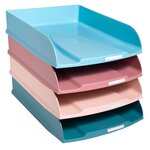 Set De 4 Corbeilles À Courrier Combo Styli Skandi - Couleurs Assorties - Exacompta