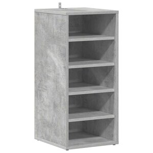 vidaXL Armoire à chaussures Gris béton 31 5x35x70 cm Bois d'ingénierie