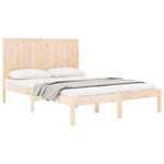 vidaXL Cadre de lit sans matelas 120x200 cm bois de pin massif