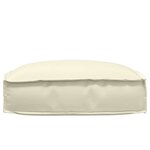 vidaXL Coussin pour assise de palette Crème 50 x 50 x 12 cm