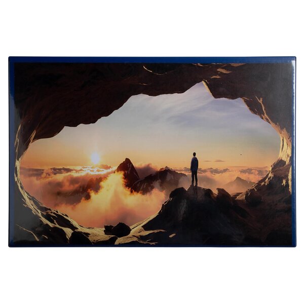 Sous-main Rigide Pvc Personnalisable Kreacover - 37 5x57 5 Cm - Bleu - X 10 - Exacompta