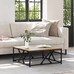 vidaXL Table basse Chêne artisanal 70 x 70 x 30 cm Bois d'ingénierie