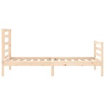 vidaXL Cadre de lit sans matelas 90x200 cm bois massif