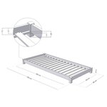 Lit enfant TEENY 80 x 180 vert sauge