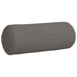 vidaXL Coussins d'accent 2 Pièces Gris clair Ø 15 x 40 cm