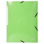 Chemise À Élastiques 3 Rabats Maxi Capacity Carte Lustrée Pelliculée 425gm2 Iderama A4 - Vert Anis - X 25 - Exacompta