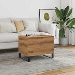 vidaXL Table basse chêne artisanal 60x44 5x45 cm bois d'ingénierie