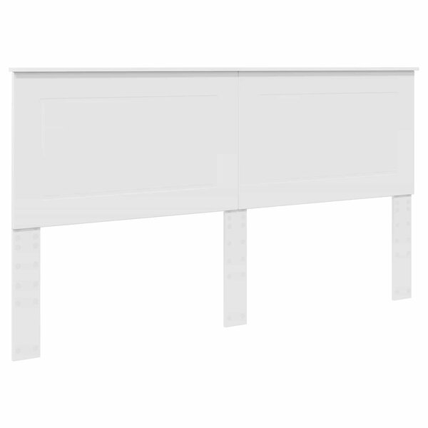 vidaXL Tête de lit Blanc 200 cm Bois d'ingénierie