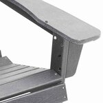 vidaXL Chaise de jardin 3 Pièces Gris clair Polyéthylène