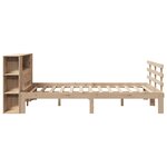 vidaXL Lit bibliothèque sans matelas 140x200 cm bois massif de pin