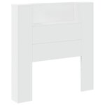 vidaXL Armoire tête de lit avec LED blanc 100x16 5x103 5 cm