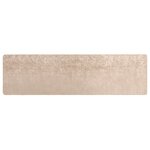 vidaXL Coureur de Tapis MARSA Beige 100 x 400 cm Polyester et PVC