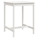 vidaXL Table de jardin blanc 82 5x82 5x110 cm bois massif de pin