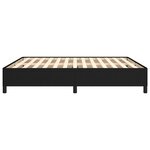 vidaXL Cadre de lit sans matelas noir 180x200 cm tissu