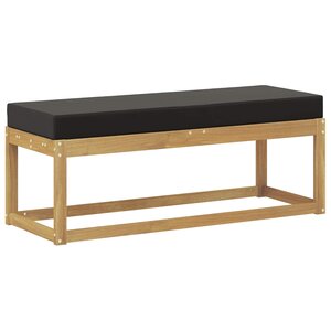 vidaXL Banc de Jardin Blanc 115 x 43 x 45 cm Bois d'Acacia Massif