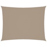 vidaXL Voile de parasol Tissu Oxford rectangulaire 2x3 5 m Taupe
