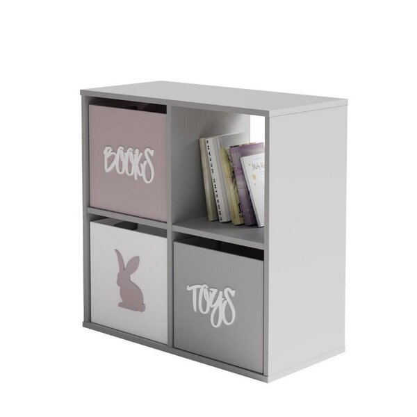 Rangement cubes Loni 2x2 blanc