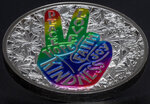 Pièce de monnaie en Argent 1000 Francs g 31.1 (1 oz) Millésime 2019 Plants of the World PEACE AND LOVE