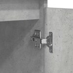 vidaXL Buffet avec tiroirs gris béton 100 5x35x98 5 cm bois ingénierie