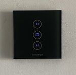Concierge montmartre - interrupteur noir anthracite connecté au wi-fi (pilotage de volets roulants motorisés)