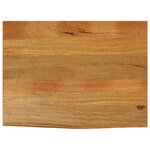 vidaXL Dessus de table à bord vivant 70x60x2 5 cm bois massif manguier