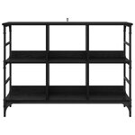 vidaXL Buffet Noir 102 x 32 x 73.5 cm Bois d'ingénierie