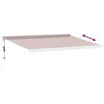 vidaXL Auvent rétractable automatique bordeaux 450x300 cm