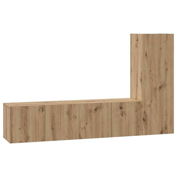 vidaXL Ensemble meuble TV 3 Pièces chêne artisanal 60 x 30 x 30 cm