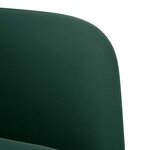 vidaXL Fauteuil avec accoudoirs vert foncé 54 cm velours