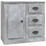 vidaXL Buffet gris béton 70x35 5x67 5 cm bois d'ingénierie