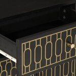 vidaXL Table de chevet 50x33x60 cm bois de manguier massif