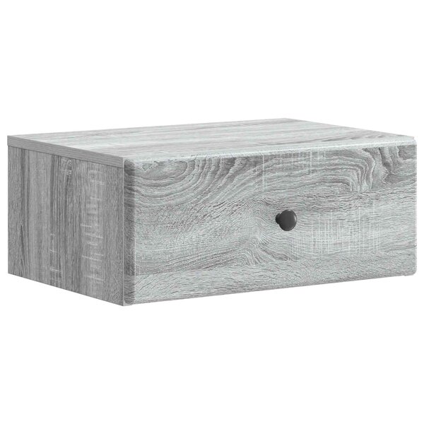 vidaXL Cabinet de chevet mural Sonoma gris 49 x 34 5 x 20 cm