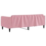 vidaXL Lit de repos rose 90x200 cm velours