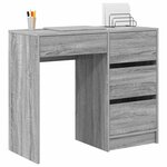 vidaXL Bureau Gris Sonoma 90 x 37 5 x 75 cm Bois d'ingénierie