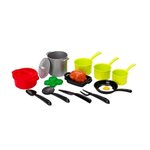 Ecoffier 2591 - Ensemble de casseroles et poêles avec ustensiles de cuisine