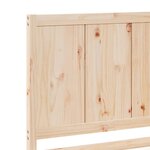 vidaXL Cadre de lit extra long sans matelas 160x220 cm bois massif