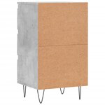 vidaXL Buffet gris béton 40x35x70 cm bois d'ingénierie