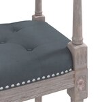 vidaXL Banc Gris foncé 110x40x70 cm Velours