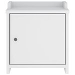 vidaXL Banc de couloir SANDNES blanc 45x40x50 cm bois de pin massif