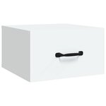 vidaXL Table de chevet murale Blanc 35x35x20 cm